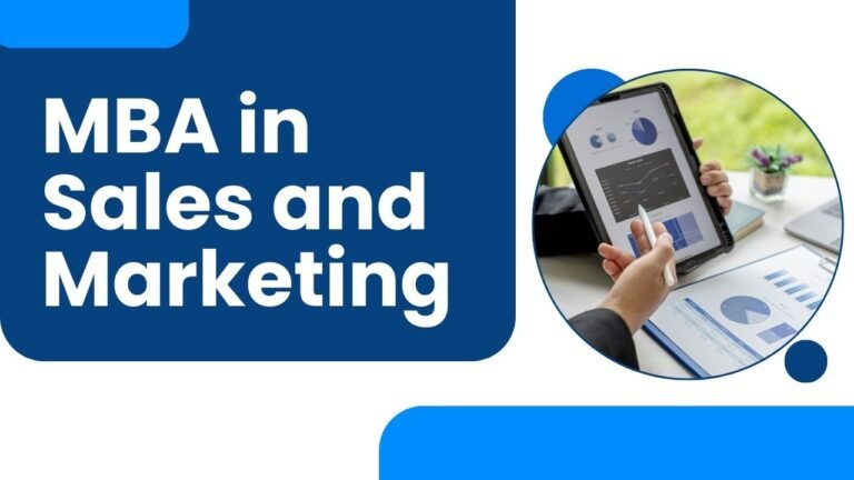 MBA in Sales and Marketing