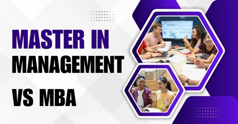 Master in Management vs MBA